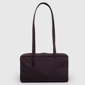 [Bundle] BAGGU Standard Nylon Bowler Bag Chocolate Plum and Keychain